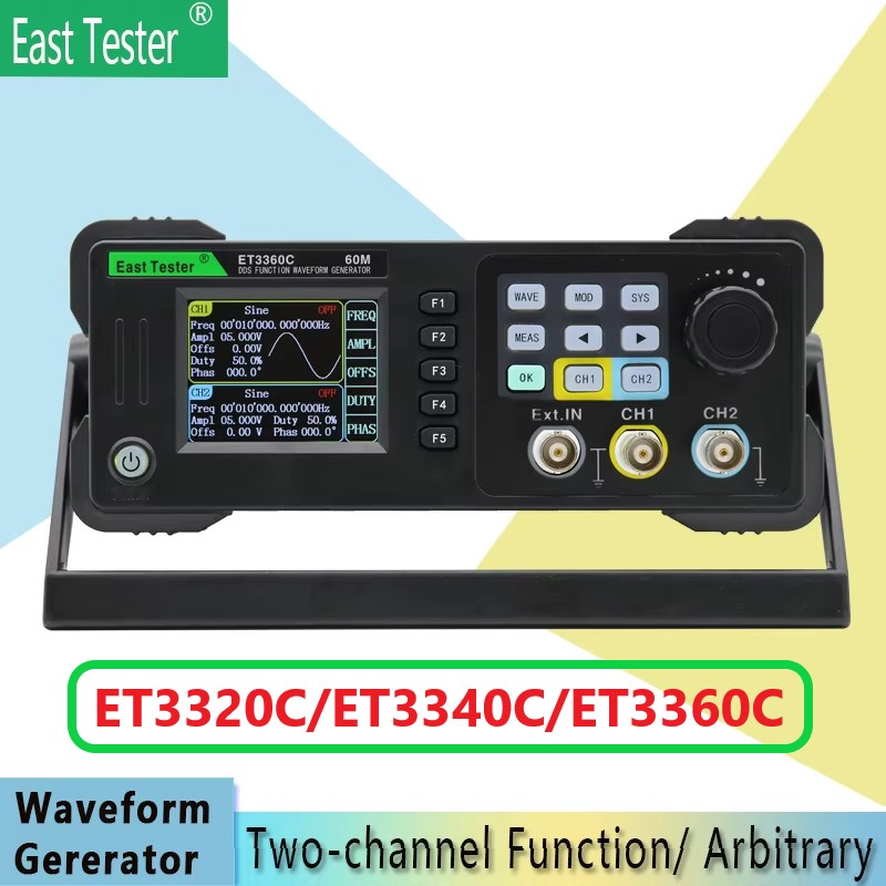 Dual Channel Arbitrary Waveform Function Generator 60Mhz - Générateur de Forme d'Onde Insecticide, Testeur