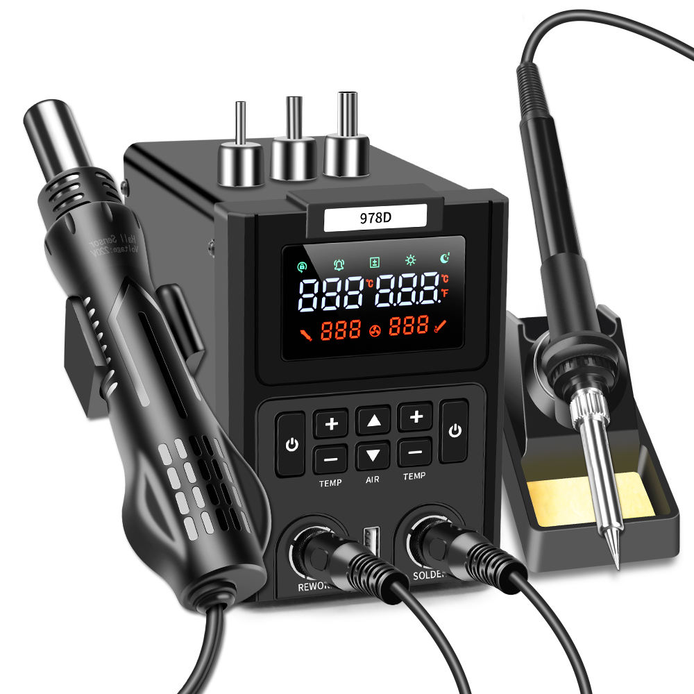 Smd Rework Station Hot Air Soldering 2 In 1 - Station de Retravail SMD 2-en-1 avec