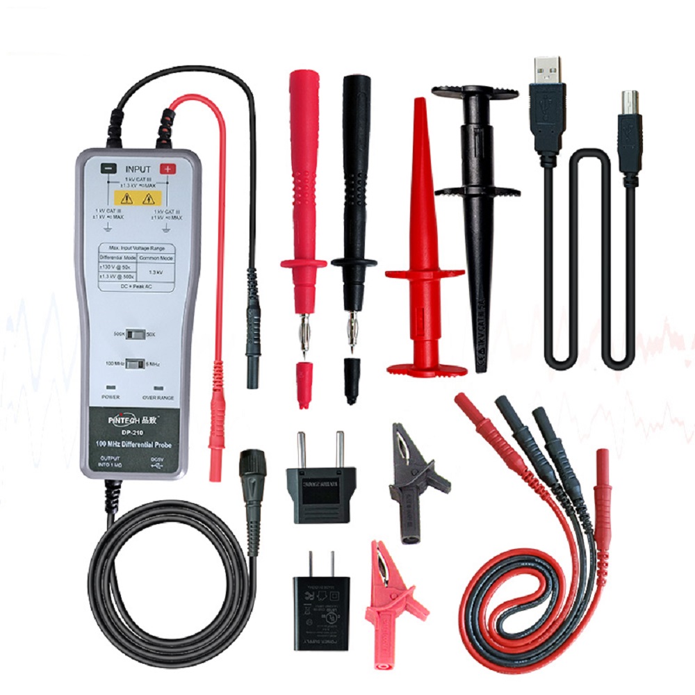 PINTECH DP-210 Sonde différent - High Voltage Differential Probe 100Mhz 1300V avis et prix