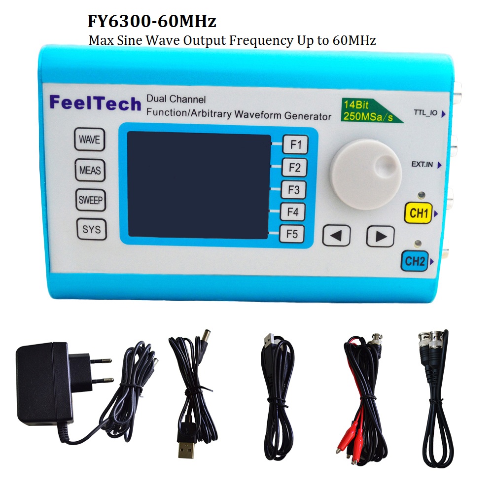 Générateur de Signal de forme  - Dual Channel Arbitrary Waveform Function Generator 60Mhz avis et prix